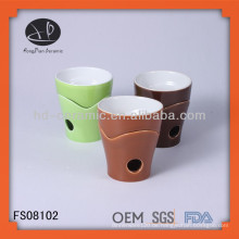 Mini-Keramik-Schokoladen-Fondue-Set